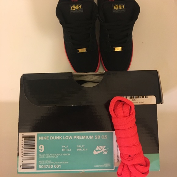 ❌SOLD❌Nike SB Dunk Low BHM 2014 Sz 9 RARE 🔥🔥🔥 - Picture 5 of 8